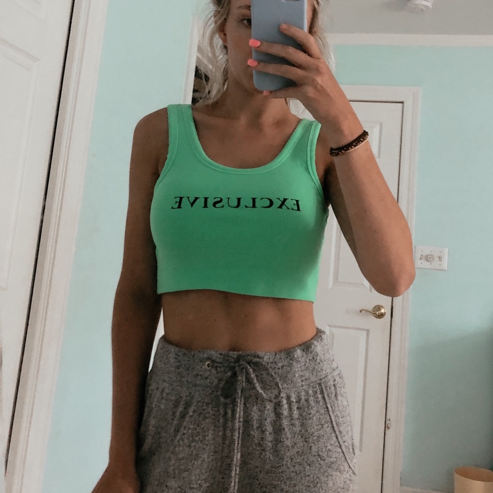 Neon Green Crop Top